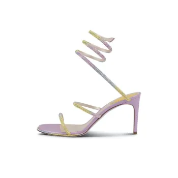 RENE CAOVILLA One Strap Sandals 8cm Women's Purple