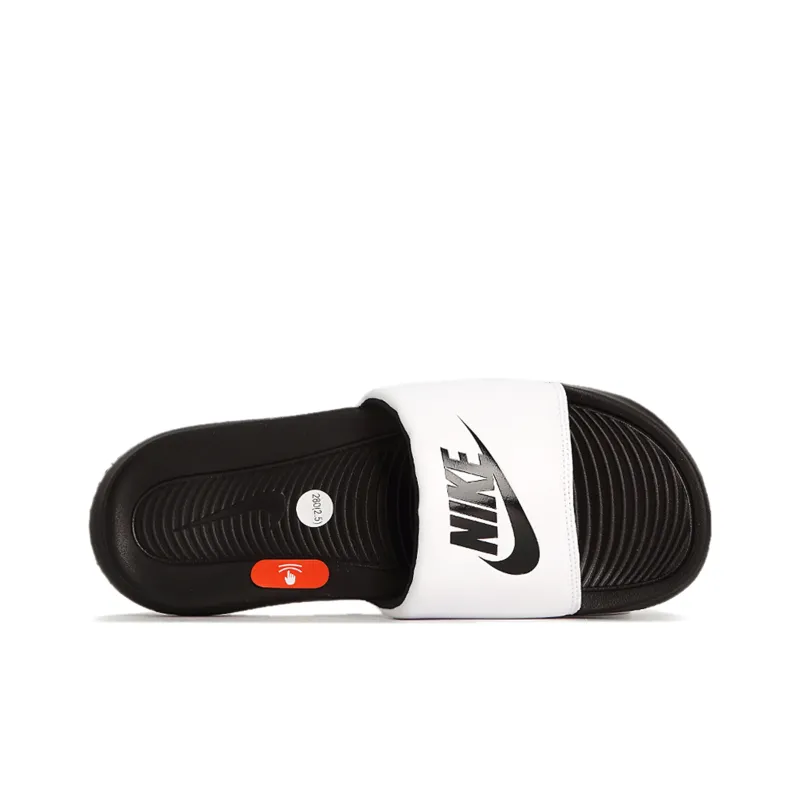 Nike Victori One Slide White Black-3