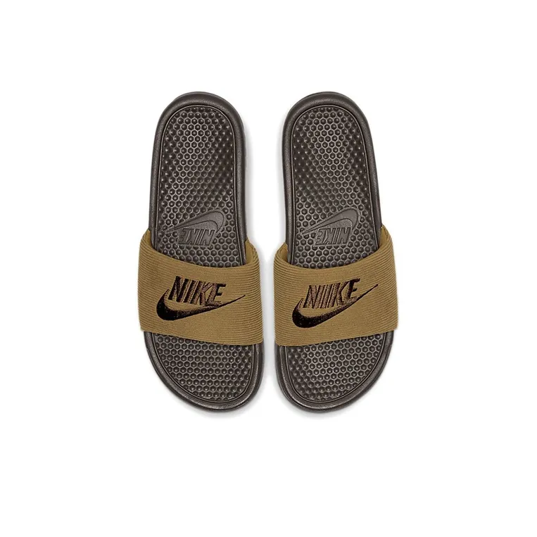 Nike Benassi Jdi Se Leather 'Baroque Brown'-2