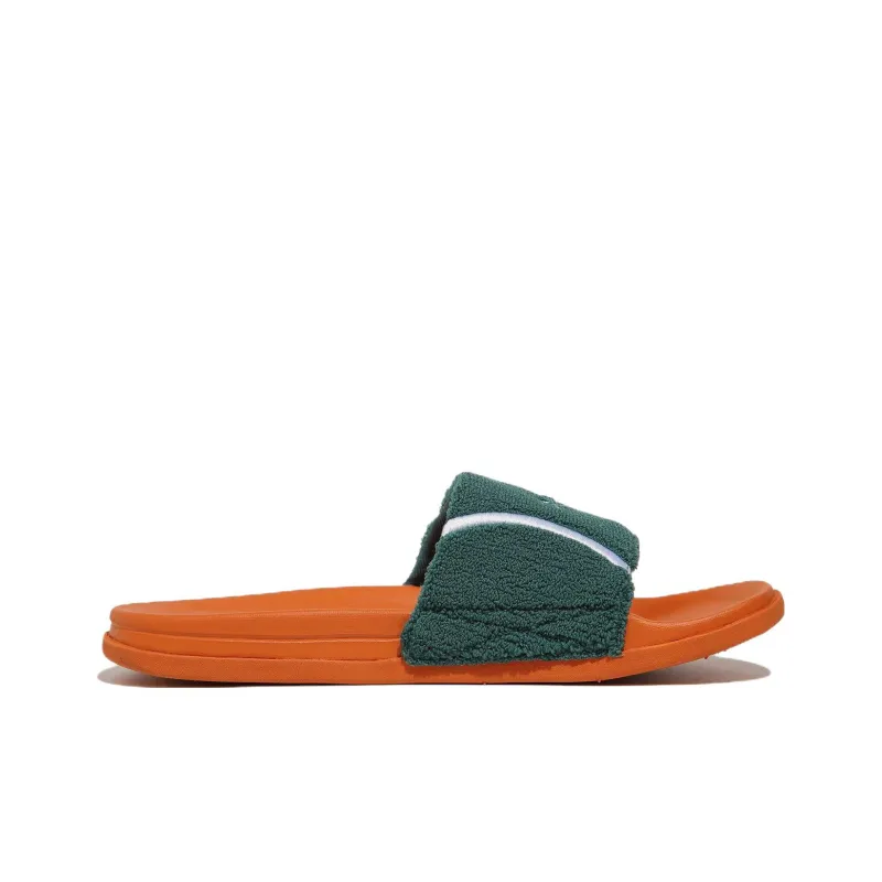 FILA Slicktender V2 Tennis Slicktender V2 Tennis Sports Slippers Unisex Green Orange Korean Style-1
