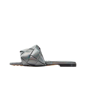 Bottega Veneta Lido Stylish Sandals Women's Gray Blue