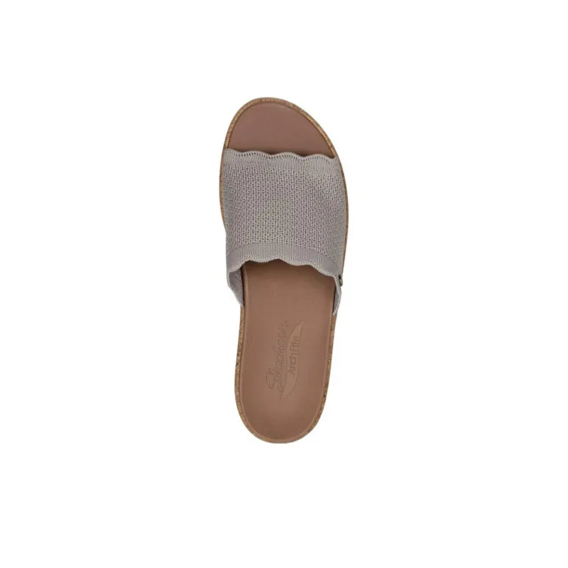 Skechers ARCH FIT BEVERLEE Rubber Sole Slippers Women's Taupe-2