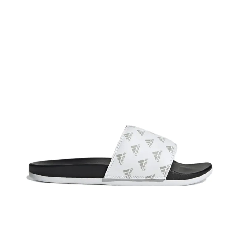 Adilette Adidas Comfort Slide 'Repeat Logo - White'-1