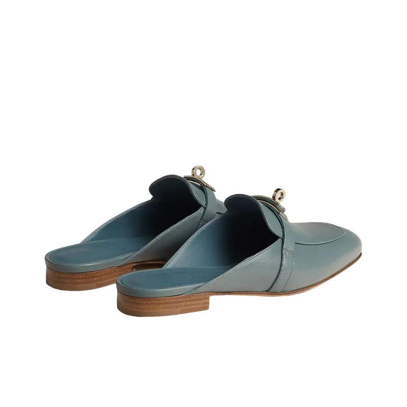 HERMES Oz Mules Women's Pine Forest Blue-3