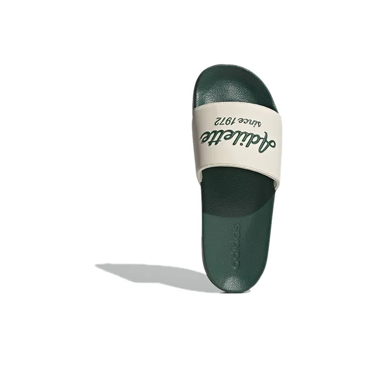 Adidas Adilette Shower Slides Wonder White Collegiate Green-4