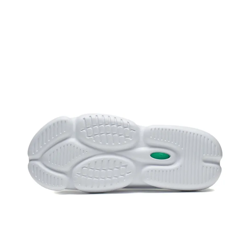 LiNing Speed 8 Quiet Slip Resistant Abrasion Resistant Slide Slippers Men's White Green-4