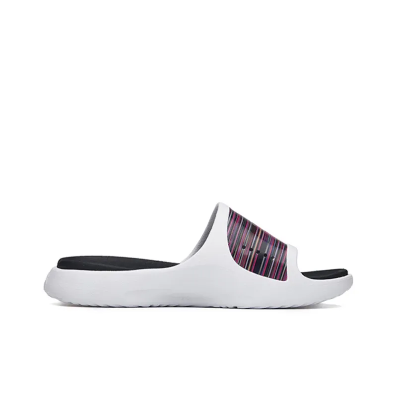 Anta Basketball Collection Rubber Sole Slide Slippers Men's White Black Red Yellow-1