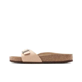 Birkenstock Madrid Birko Flor White Narrow Fit 'Pink' Women's