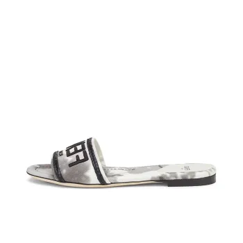 FENDI Women's Signature Slide 'Floral - Grey White'