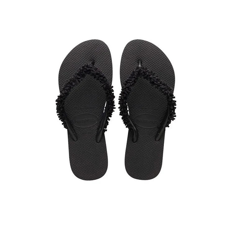 Havaianas Slim Fringe Stylish Sandals Women's Fireburst Black-4