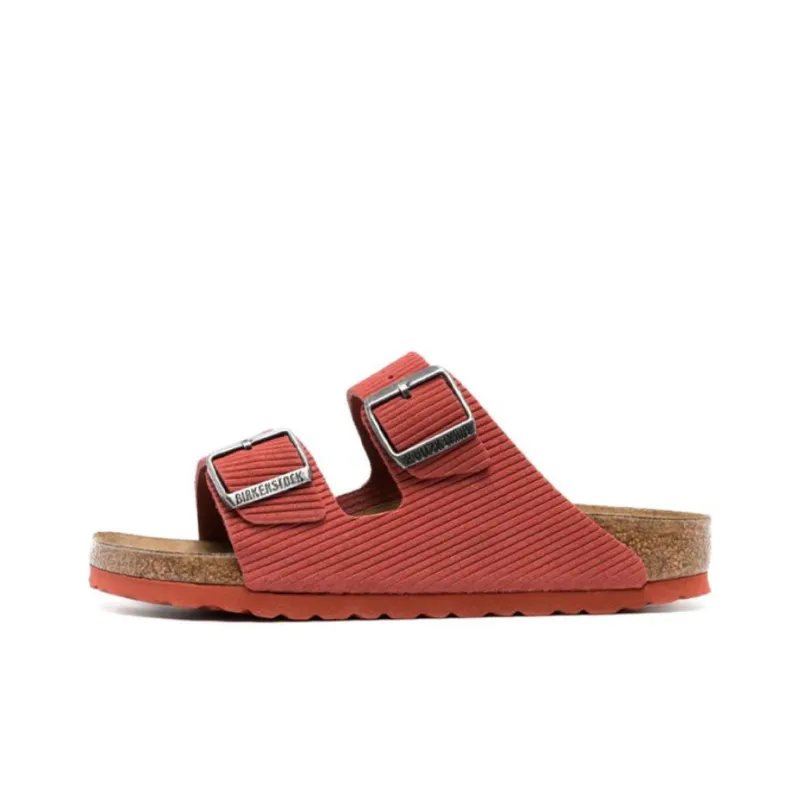 Birkenstock Arizona Embossed Corduroy Suede Sienna Red-0