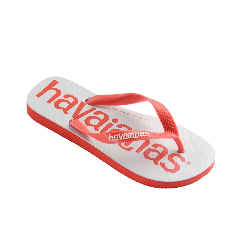 Havaianas Logomania 2 Stylish Sandals Unisex Silver Red-2
