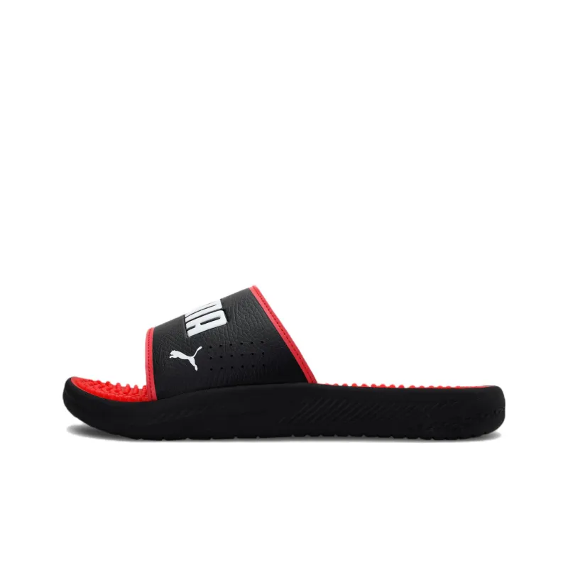 PUMA Softride Slide Massage 'Black White High Risk Red'-0