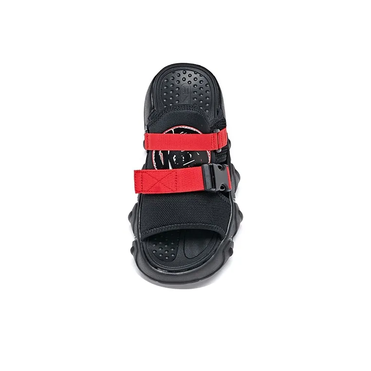 ANTA Slide Slippers Men Black//University Red-2