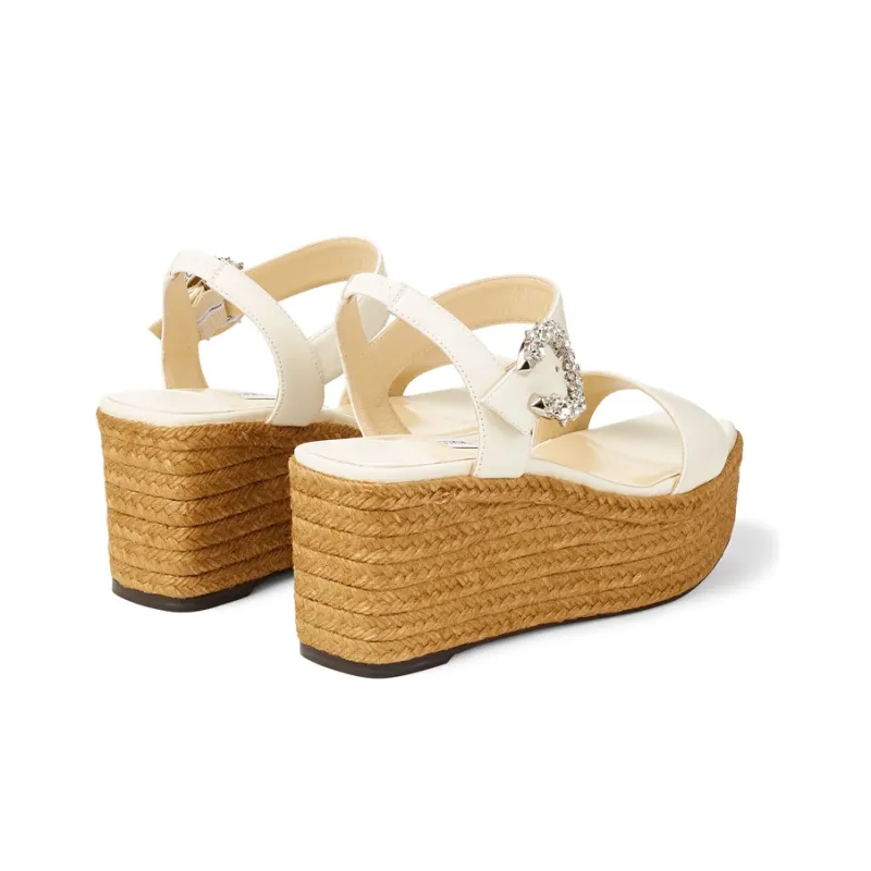 Jimmy Choo Mirabelle Strap Sandals Women's White-4