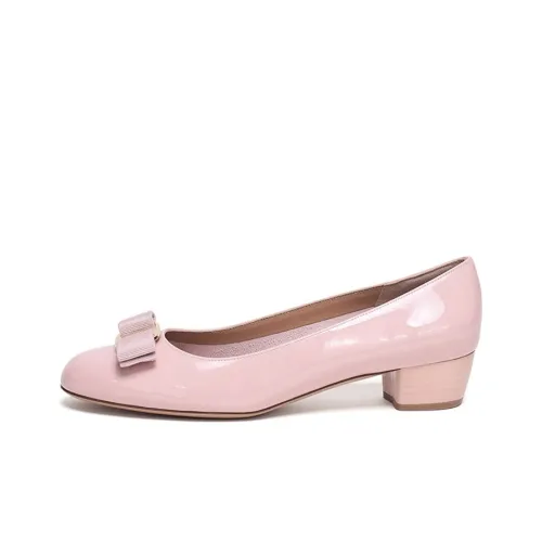 Ferragamo Vara High Heels Women's Light Pink Red