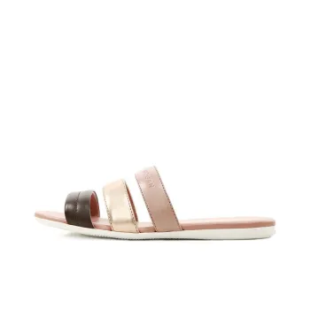 HOGAN Slide Slippers Women's Pink Gold Black