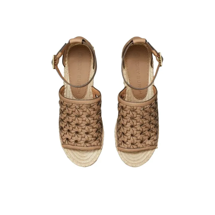 TORY BURCH Basketweave Espadrille Wedges-3