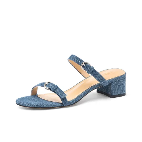 Lily Wei Slide Slippers Women's Blue