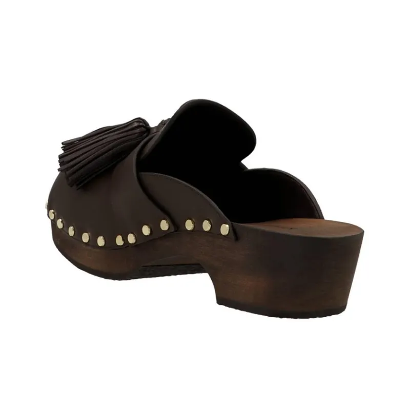 KHAITE Wrap-toe Slippers Women's Coffee-3
