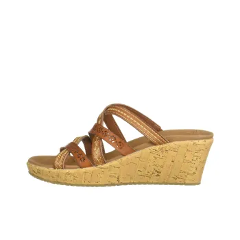 Skechers Cali Beverlee Rubber Sole Abrasion-Resistant Slide Slippers Women's Coffee