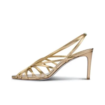 RENE CAOVILLA Sabine Strap Sandals Women's Gold