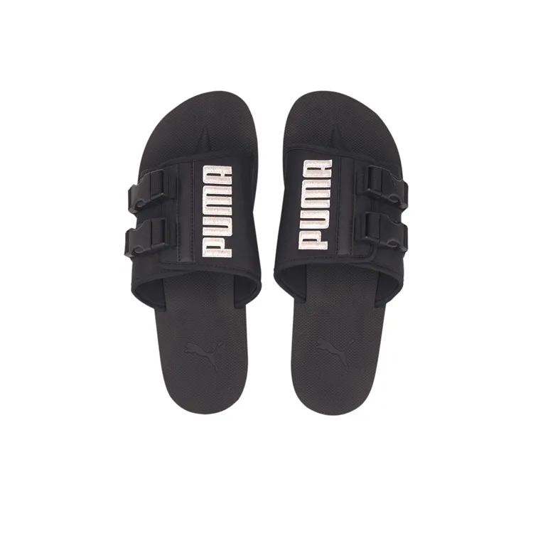 PUMA Wilo Lux Sandal Nylon 'Black Whisper White'-2