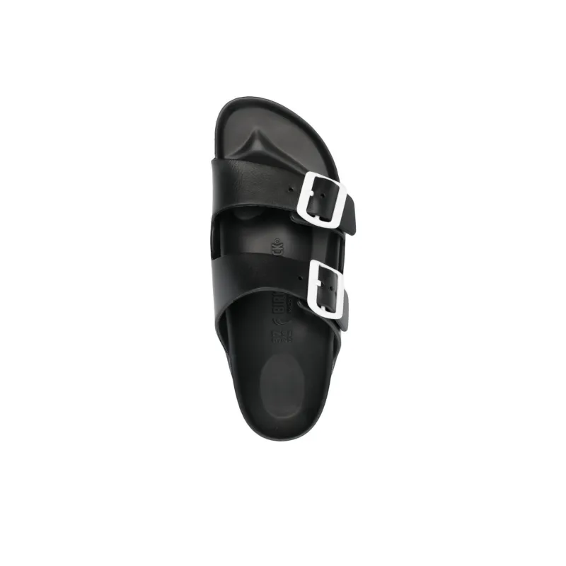 Birkenstock Arizona Slide Slippers Women's Black Narrow Fit-2