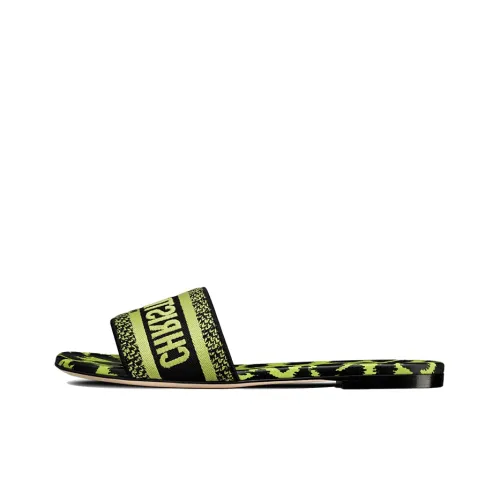 DIOR Dway Slide Slippers Women's Black/Green