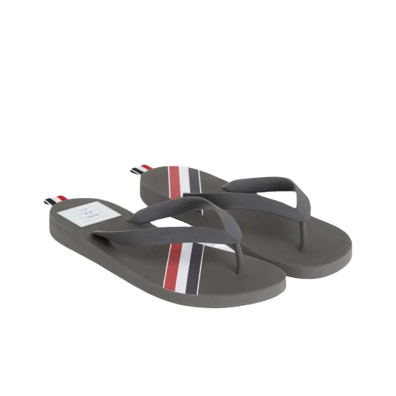 THOM BROWNE RWB-stripe Flip Flops-1