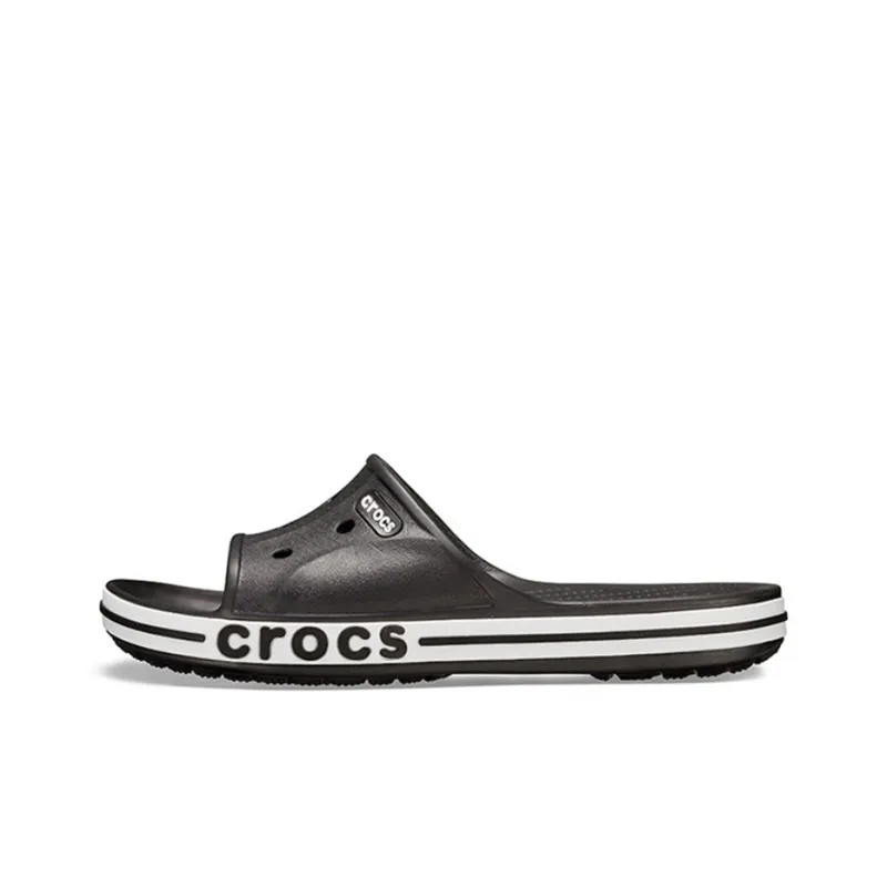 Crocs Bayaband Clog Hollow Out Casual Black Slippers-0