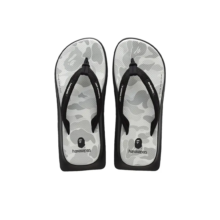 Bape x Havaianas Tradi Zori II Stylish Sandal Men's Gray-3