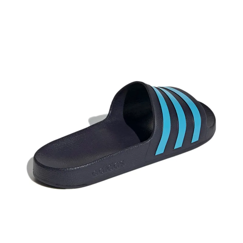 Adidas Adilette Aqua Slides Legend Ink Bright Cyan-3
