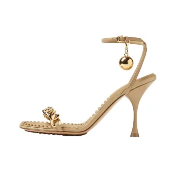Bottega Veneta Dot One Strap Sandals Women's Sucrose