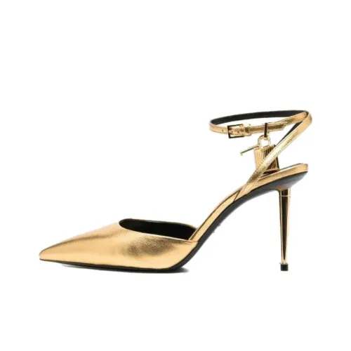 TOM FORD Padlock Metallic Pumps