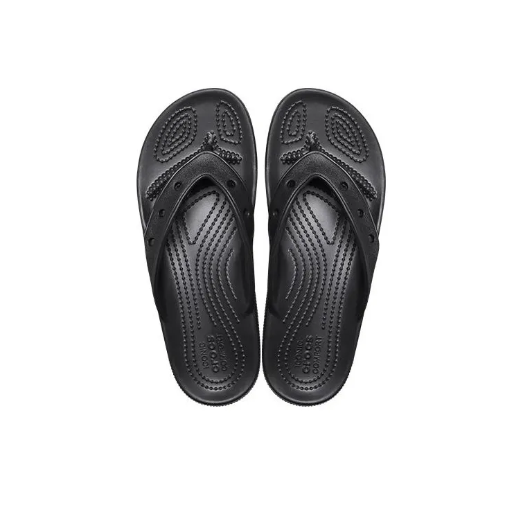 Crocs Classic Crocs Flip Casual Flip Flops Unisex Black-3