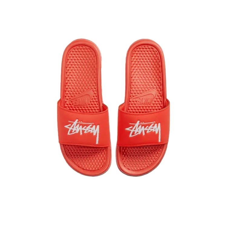 Nike Benassi Stussy Habanero Red-2