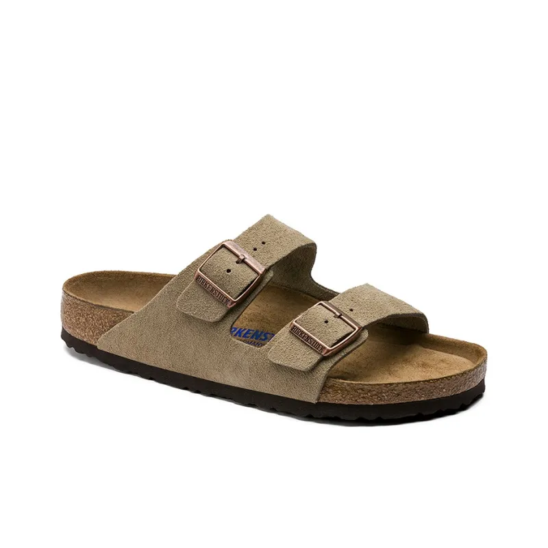 Birkenstock Arizona Soft Footbed Suede Leather 'Taupe'-2