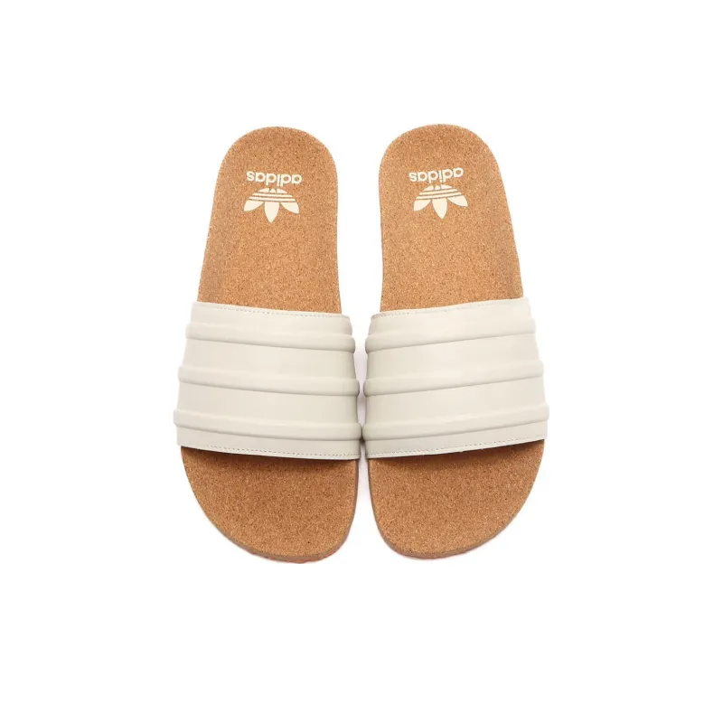 Adidas Adilette Premium Beige Cork-3