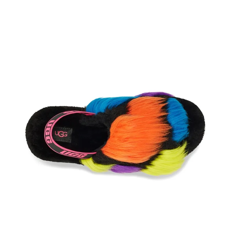 UGG Women's Fluff Yeah Slide 'Party Spots'-4