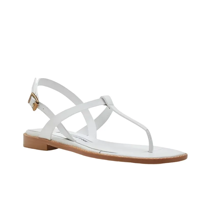 MANOLO BLAHNIK One Strap Sandals Women's White-2