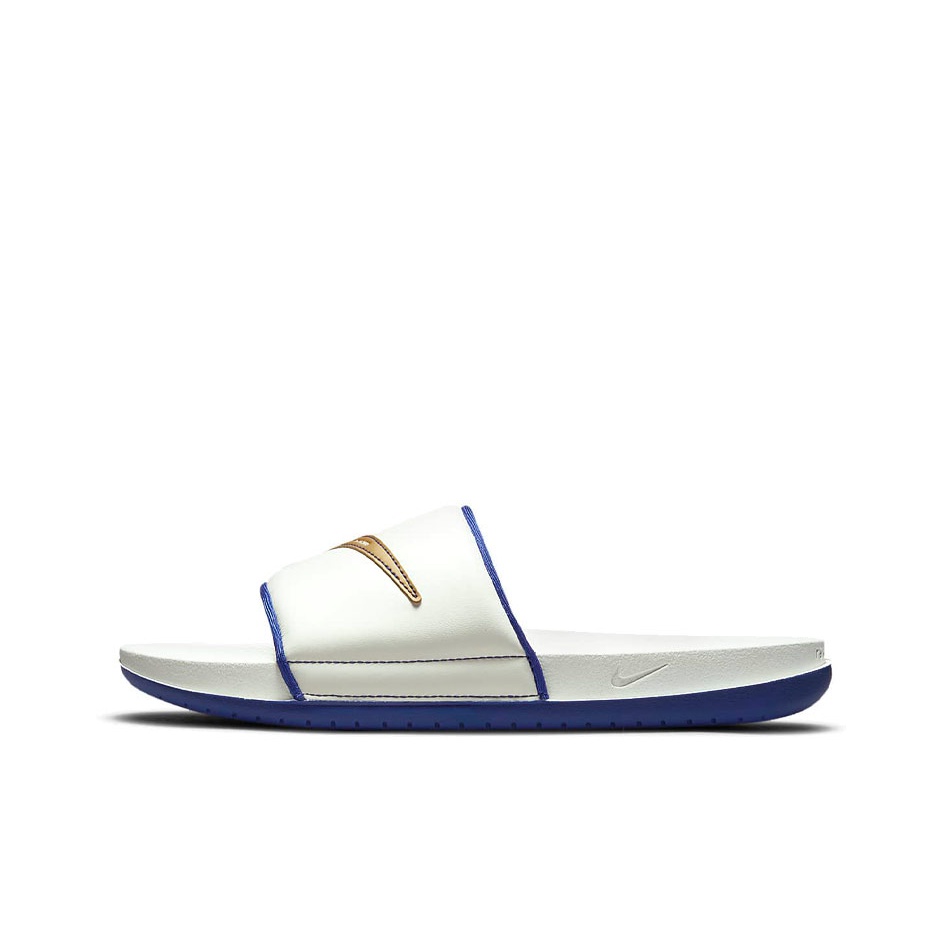 Blue gold nike slides online