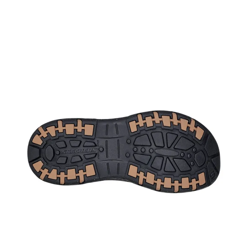 Skechers CRESTON ULTRA Rubber Sole Quiet Slide Slippers Men's Brown-4