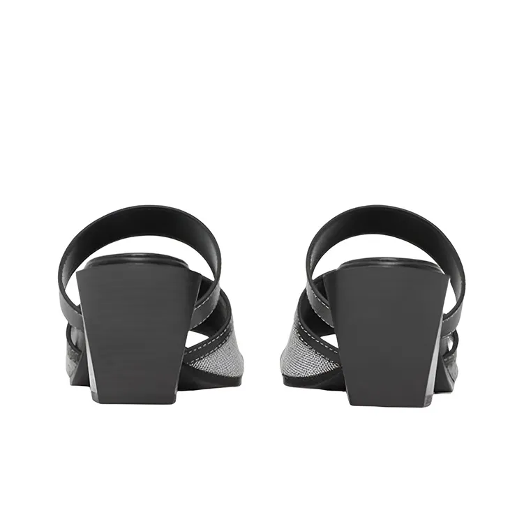 Burberry Slide Slippers Women's Black-4