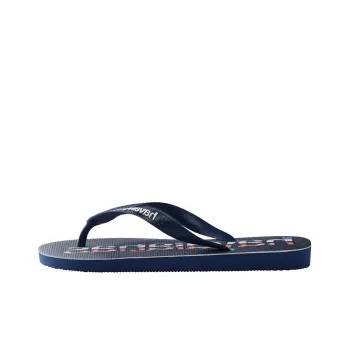 Havaianas Logomania Print Stylish Sandals Unisex Marine Blue