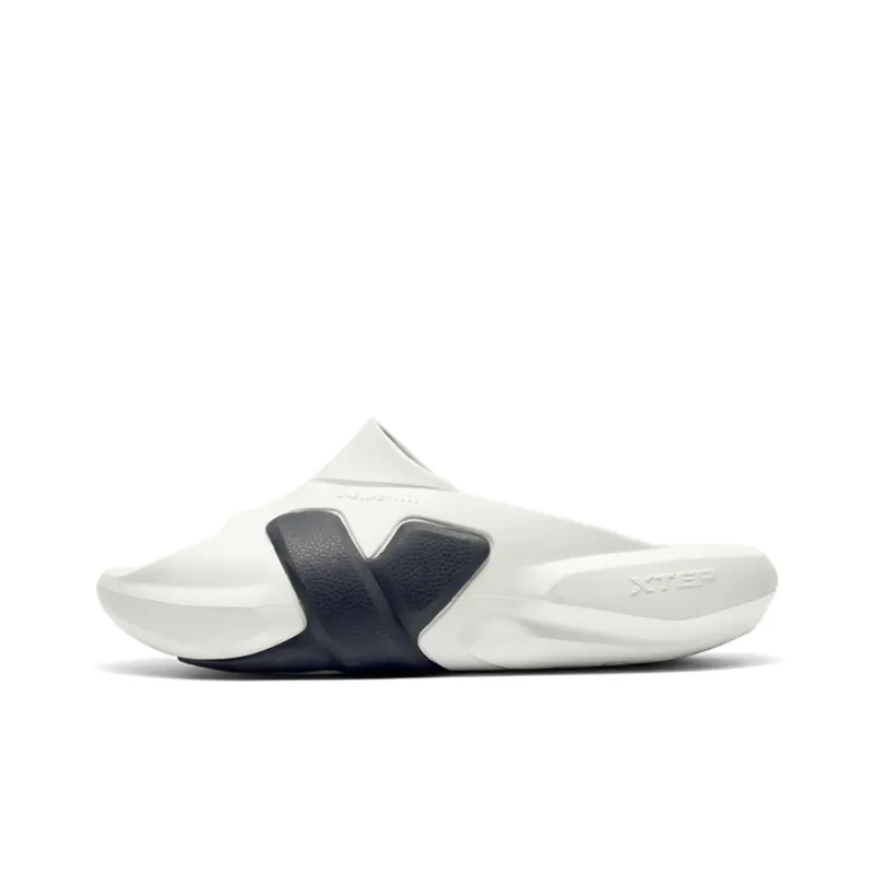 XTEP Rubber Sole Slide Slippers Men's Polar Bear Color Scheme-0