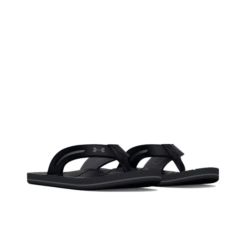 Under Armour Marathon Key 5 Sandal 'Black Stealth Grey'-2