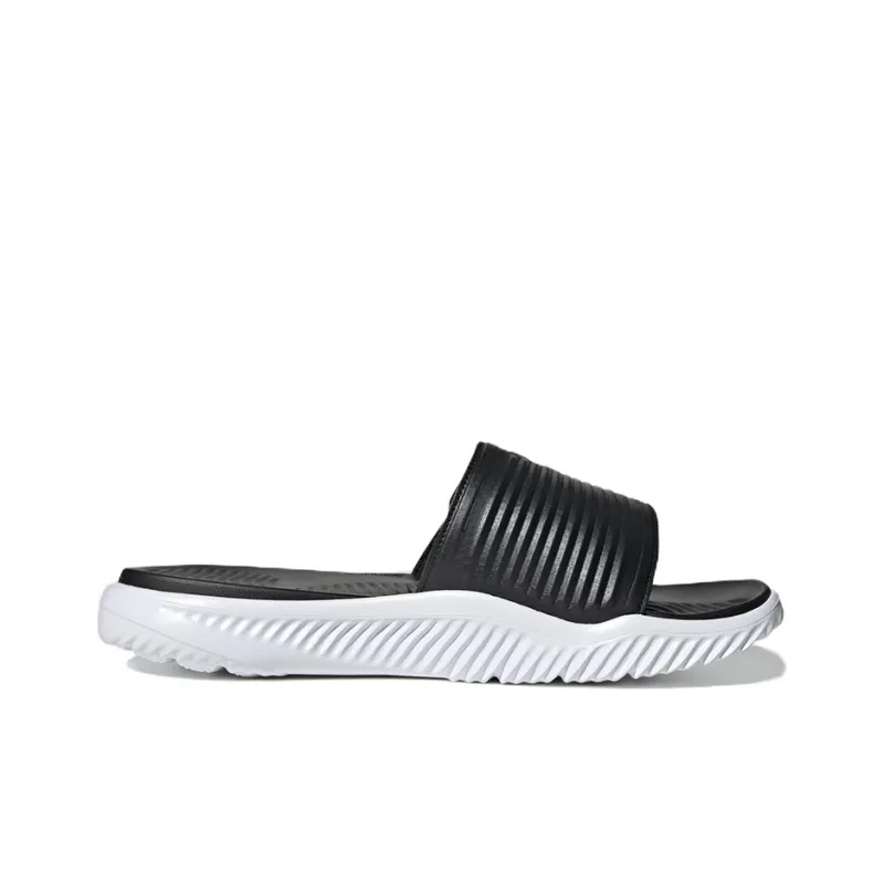 Adidas Alphabounce Slide 'Black White'-1