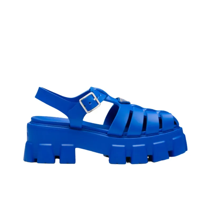 PRADA Roman Sandals Women's Light Blue-1