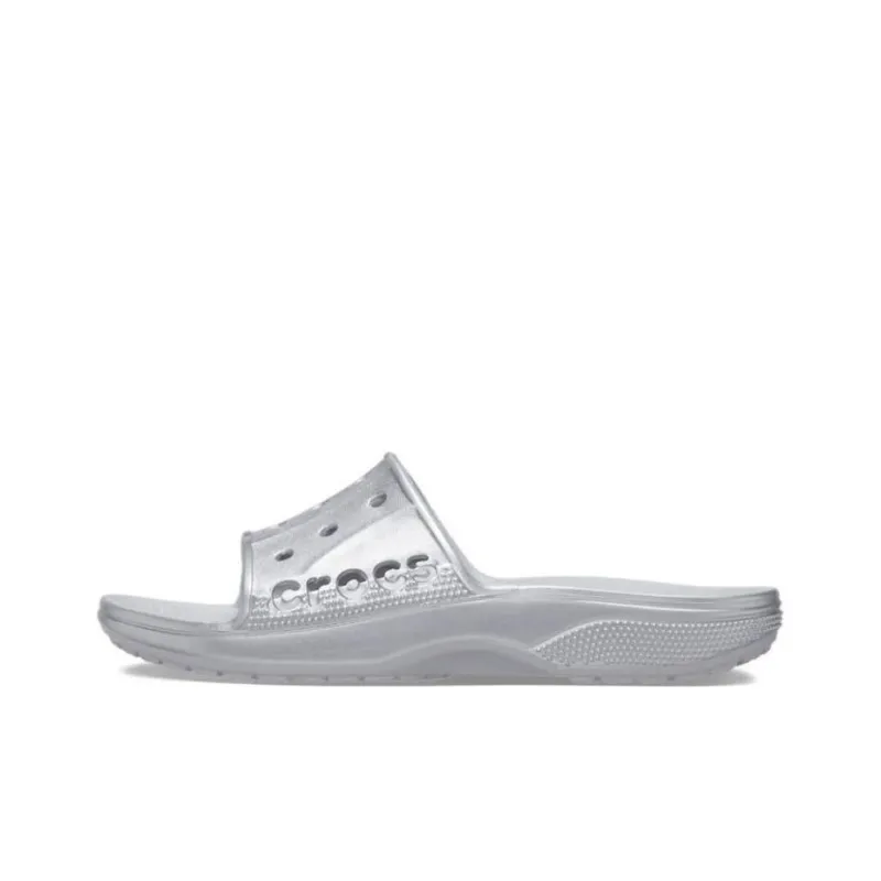 Crocs Ii Metallic Slides 'Silver'-0